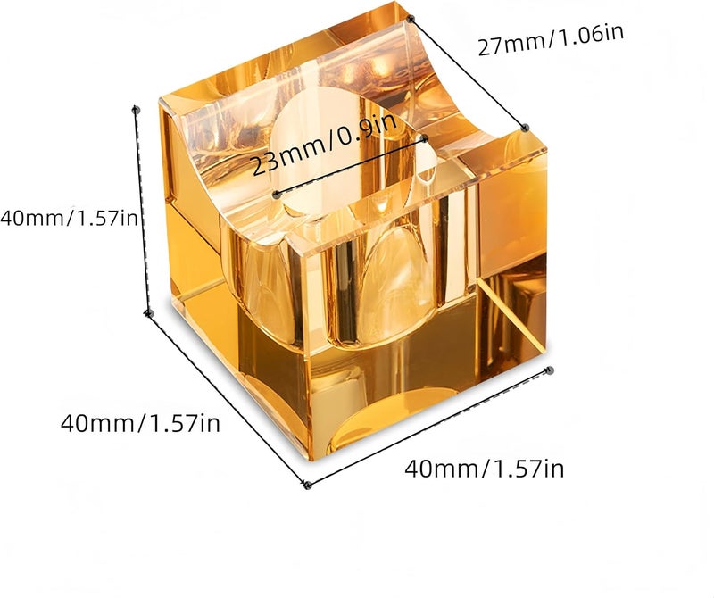 NIKILOONG Cigar Stand Crystal Glass Portable Cigar Rest Outdoor and Indoor Holder (Transparent) - Image 5